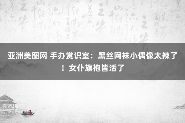 亚洲美图网 手办赏识室：黑丝网袜小偶像太辣了！女仆旗袍皆活了