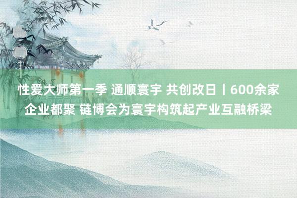 性爱大师第一季 通顺寰宇 共创改日丨600余家企业都聚 链博会为寰宇构筑起产业互融桥梁